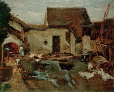 Boerderij in Barbizon – Studie door Max Liebermann